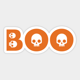 Halloween skulls BOO Sticker